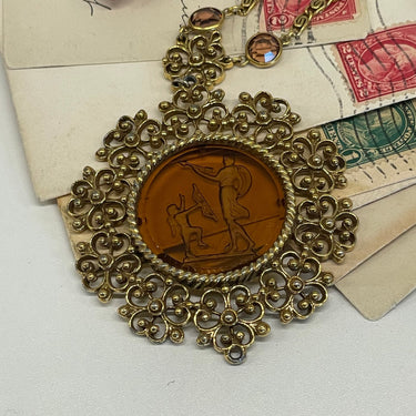 Goldette Intaglio Cupid/ Venus Necklace Bloomers and Frocks